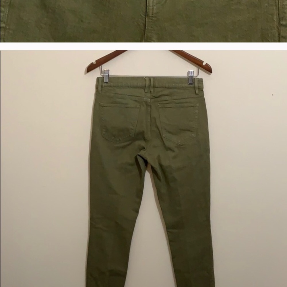 Madewell Skinny Skinny Ankle Jeans Olive Green EUC - Picture 5 of 11